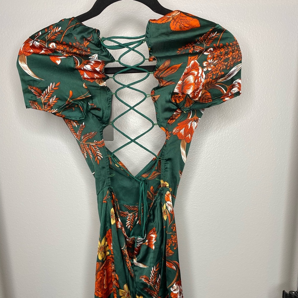 Emerald green dress